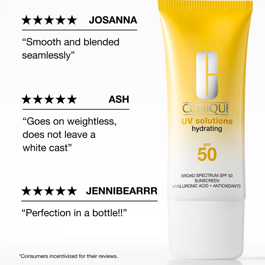 Clinique UV Solutions Hydrating Sunscreen Broad Spectrum SPF 50