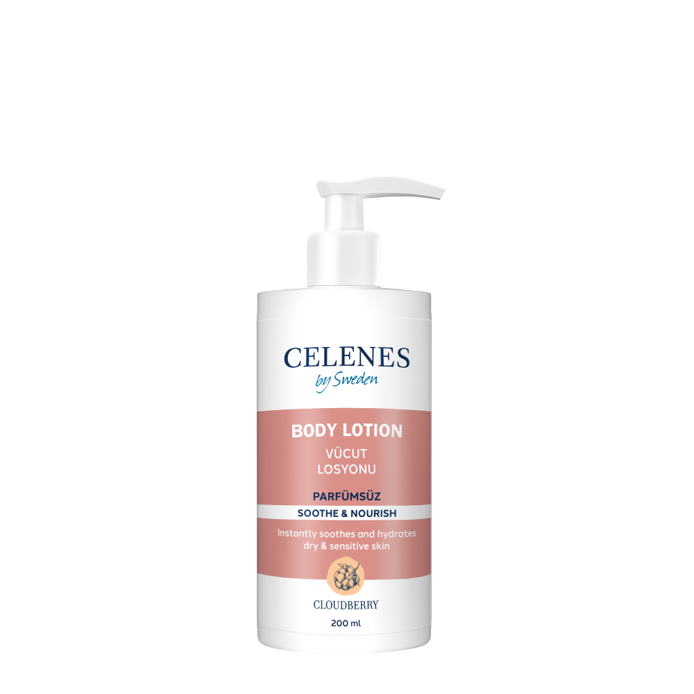Celenes Cloudberry Body Lotion Dry & Sensitive Skin- 200 ml - Medaid International