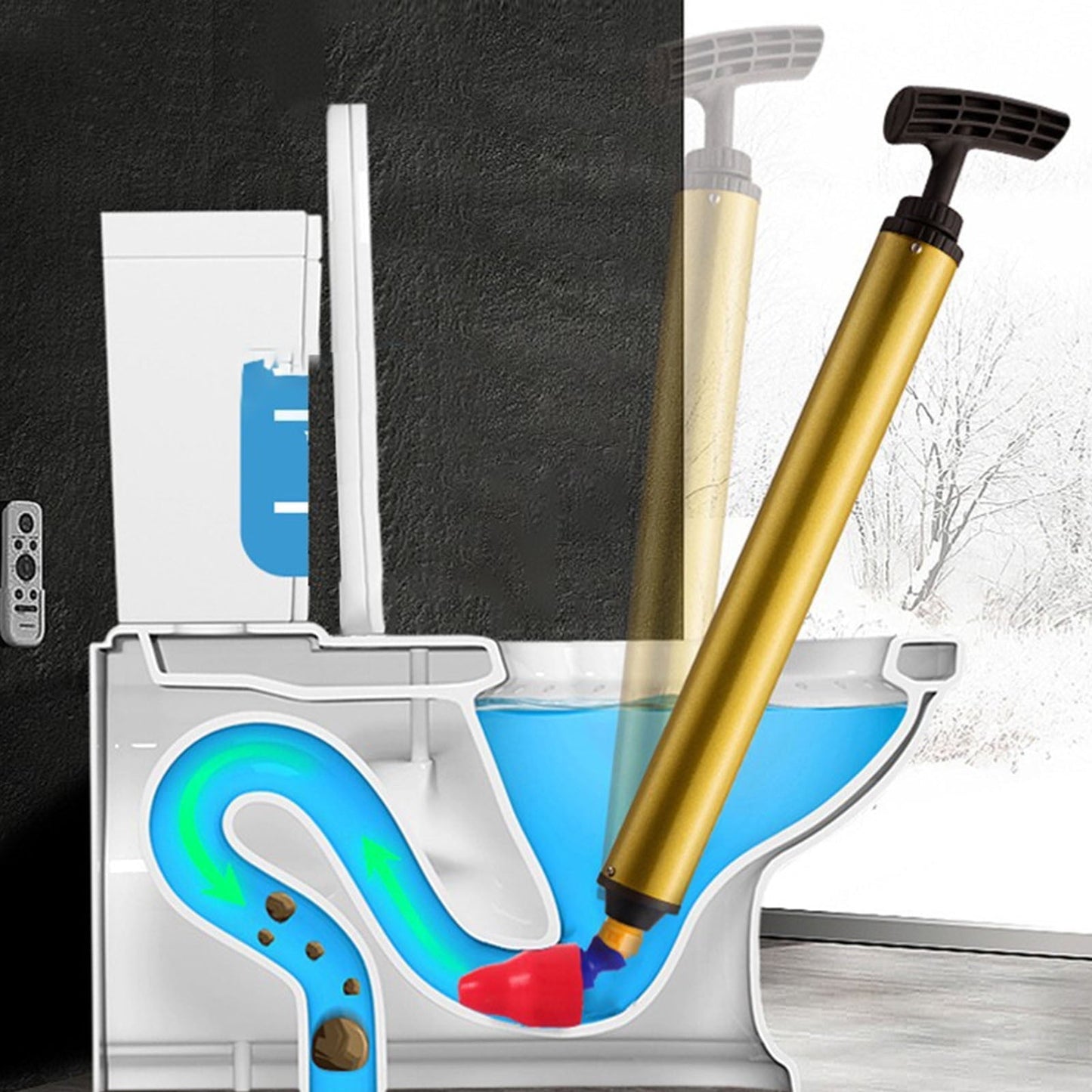 Toilet Drain Opener