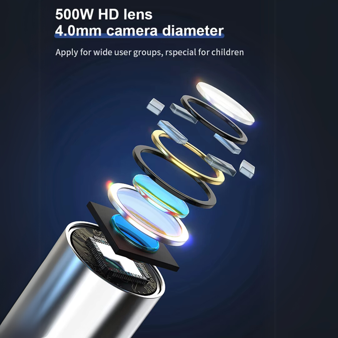 White Ear Wax Removal Tool with Camera – HD Ear Cleaner with 6 LED Lights - Medaid International