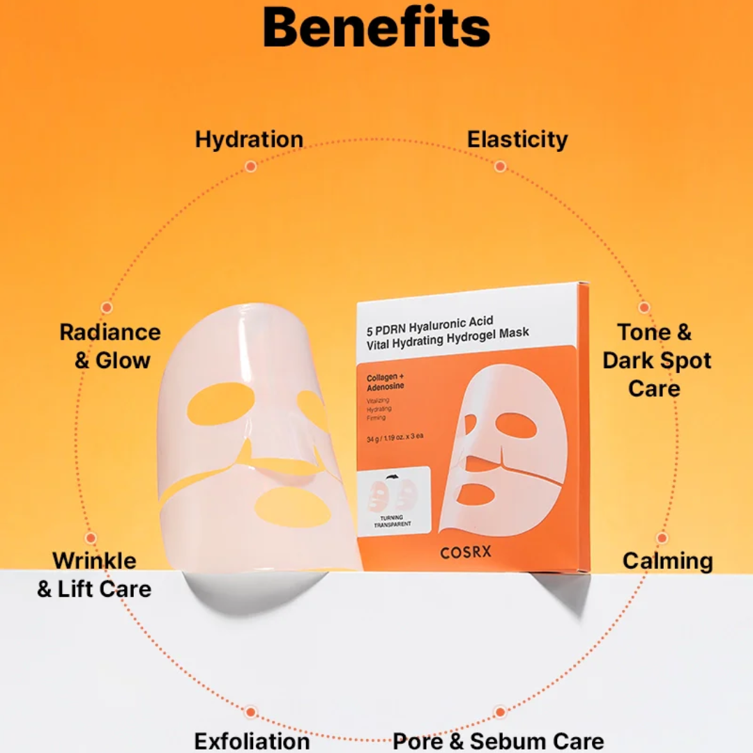 Cosrx 5 PDRN Hyaluronic Acid Vital Hydrating Hydrogel Mask