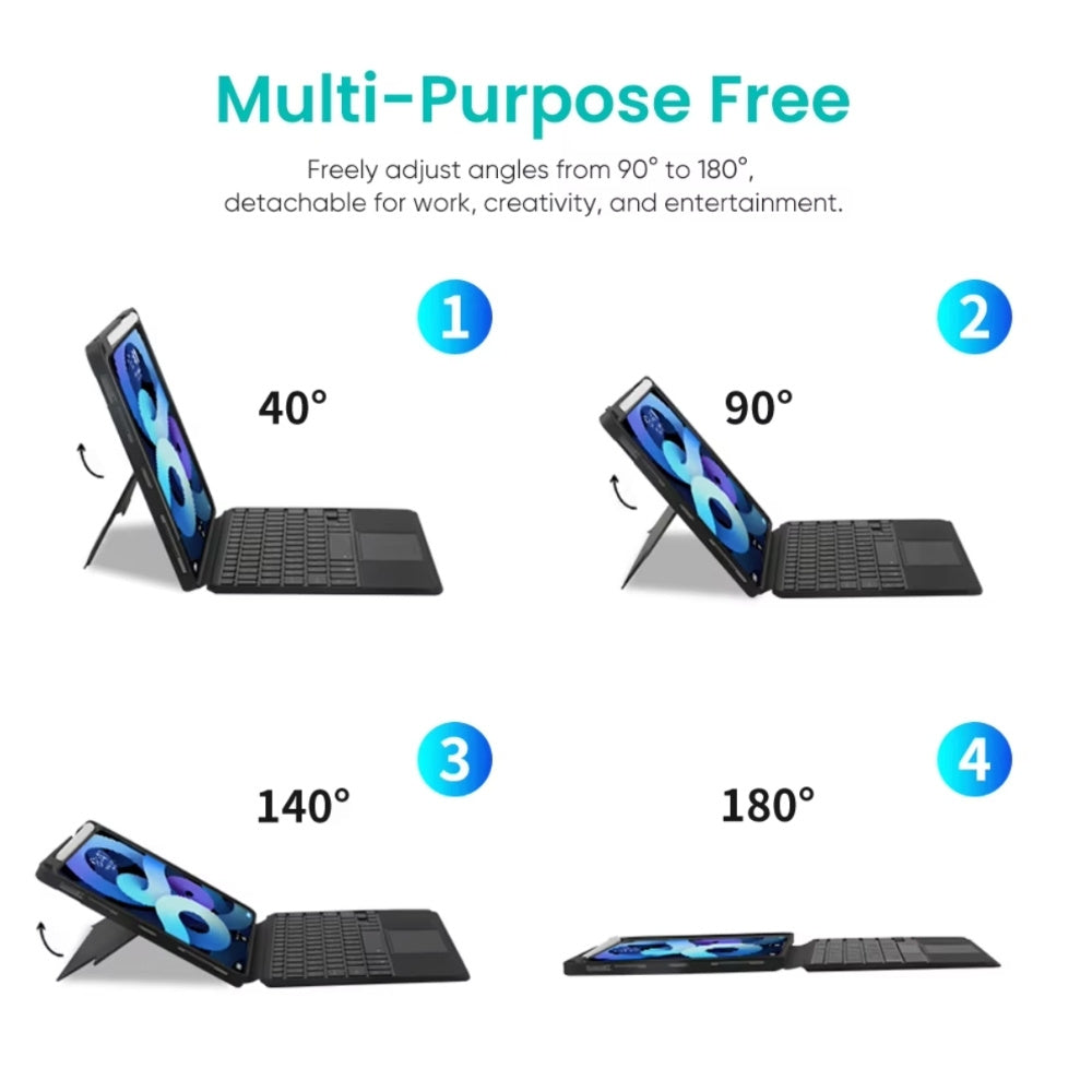Apple iPad Pro 11 (M4) Coteci Magnetic Detachable Keyboard Case