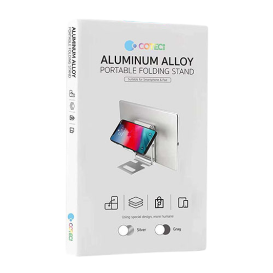 Coteci Foldable Phone & Tablet Stand | Aluminum Adjustable Holder