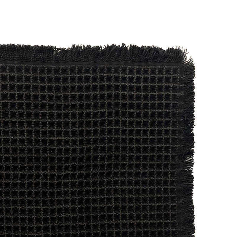 Cotton Bath Mat with Tassels Non Slip Bathroom Rug Super Absorbent Ultra Soft Boho Decor Shower Mat Machine Washable Floor Mats (2)