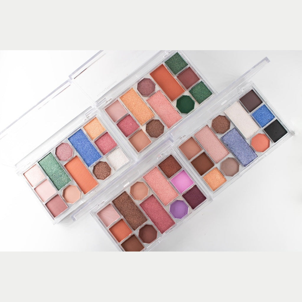 Ruby Rose Crystal Eyeshadow Palette 12 Shades HB 123