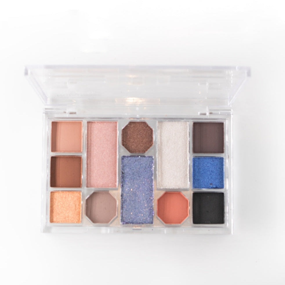 Ruby Rose Crystal Eyeshadow Palette 12 Shades HB 123