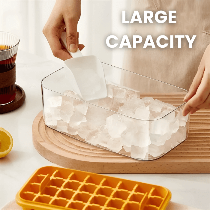 Smart Ice Cube Maker | 64 Cubes + Scoop - Medaid International