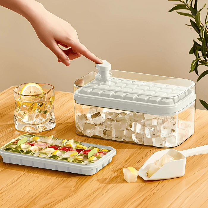 Smart Ice Cube Maker | 64 Cubes + Scoop - Medaid International
