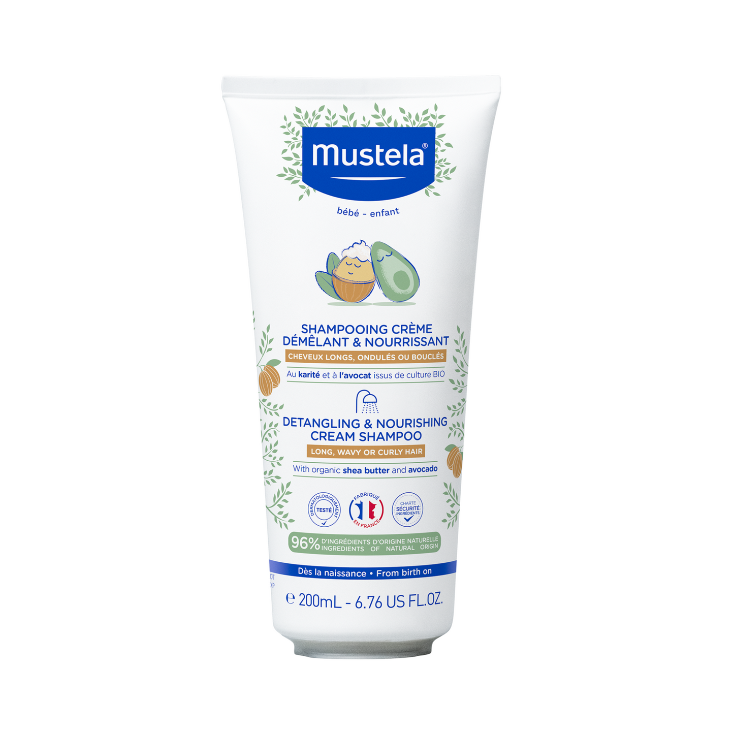 Mustela - Detangling & Nourishing Cream Shampoo 200ml - Medaid International