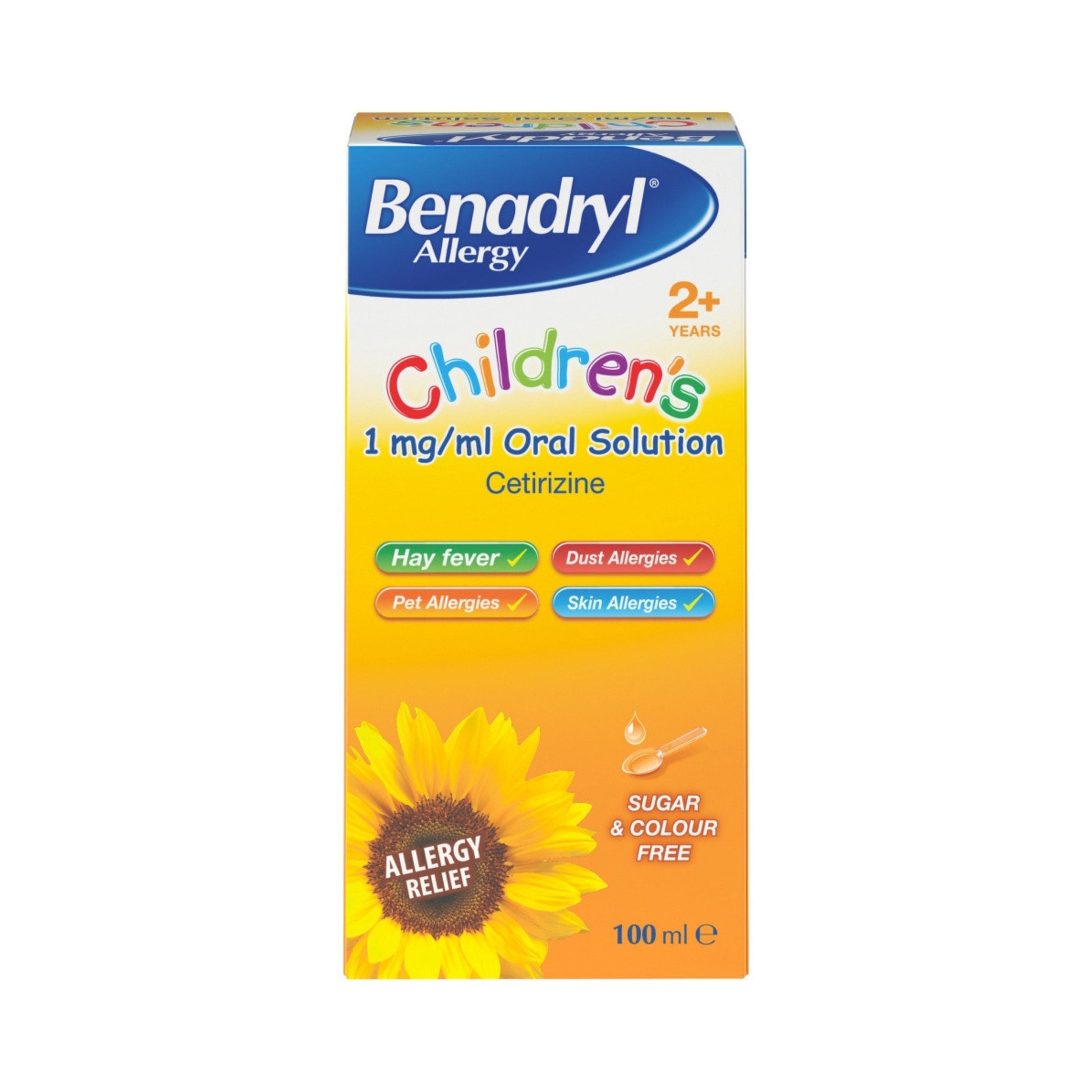 Benadryl - Children's Allergy Relief Solution 100ml (P) - Medaid International