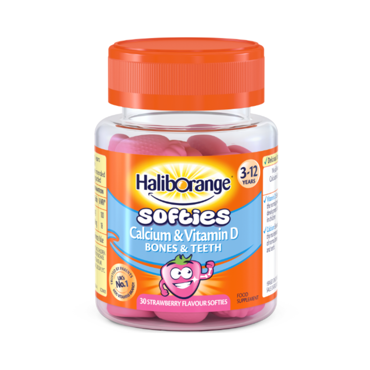 Haliborange - Calcium & Vitamin D 30 Strawberry Softies - Medaid International