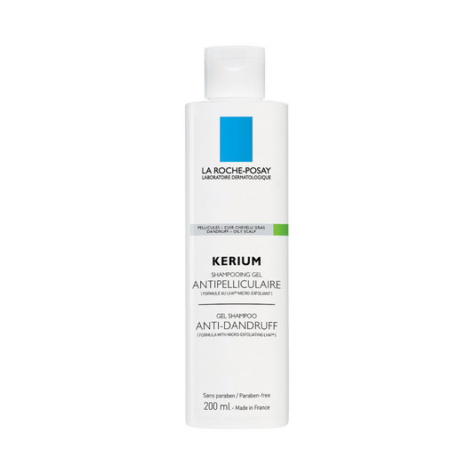 La Roche Posay - Kerium Anti Dandruff Gel Shampoo for Oily Scalp 200ml - Medaid International
