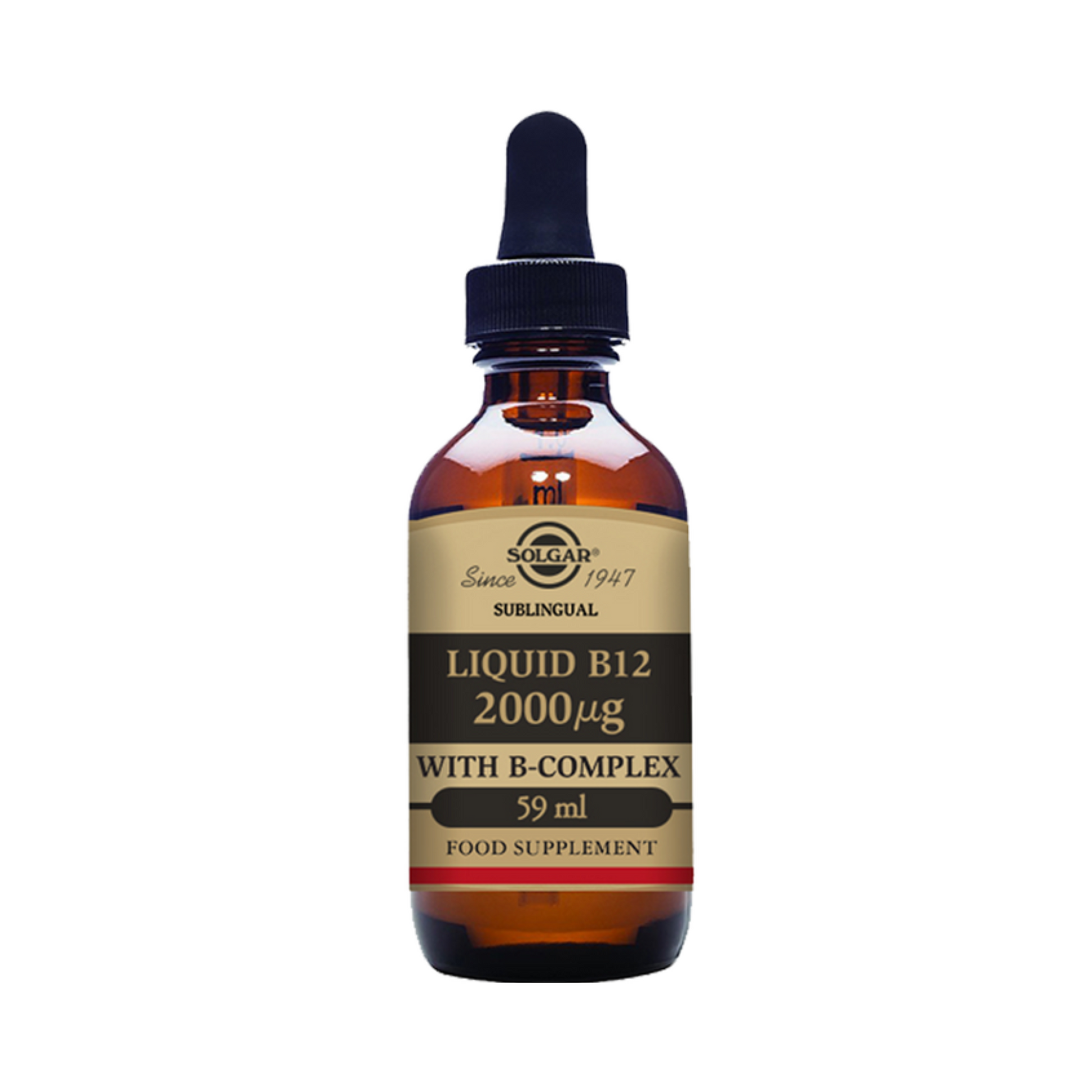 Solgar - Liquid B12 2000 mcg with B-Complex 59ml - Medaid International