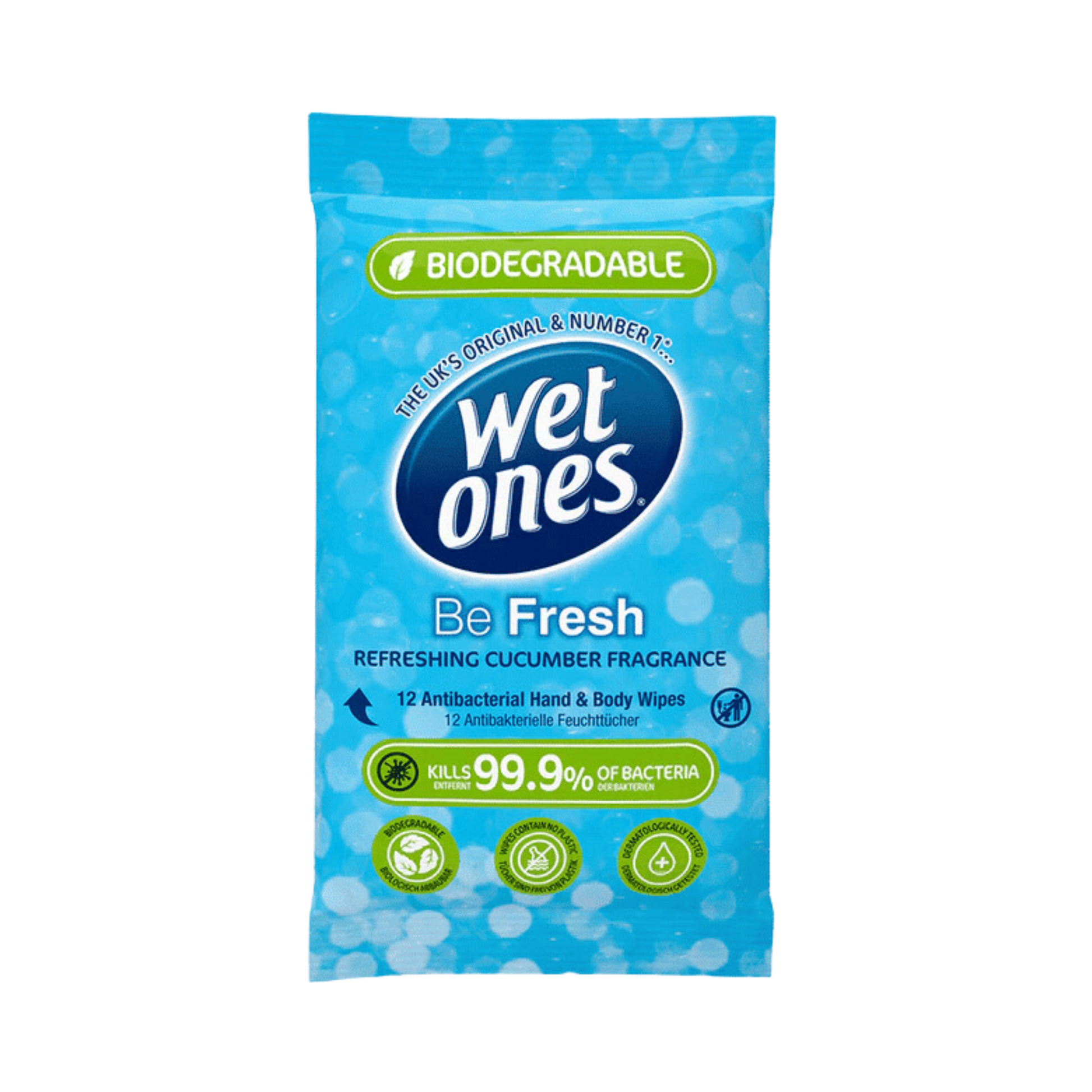 Wet Ones - Be Fresh Antibacterial Biodegradable Wipes - Medaid International
