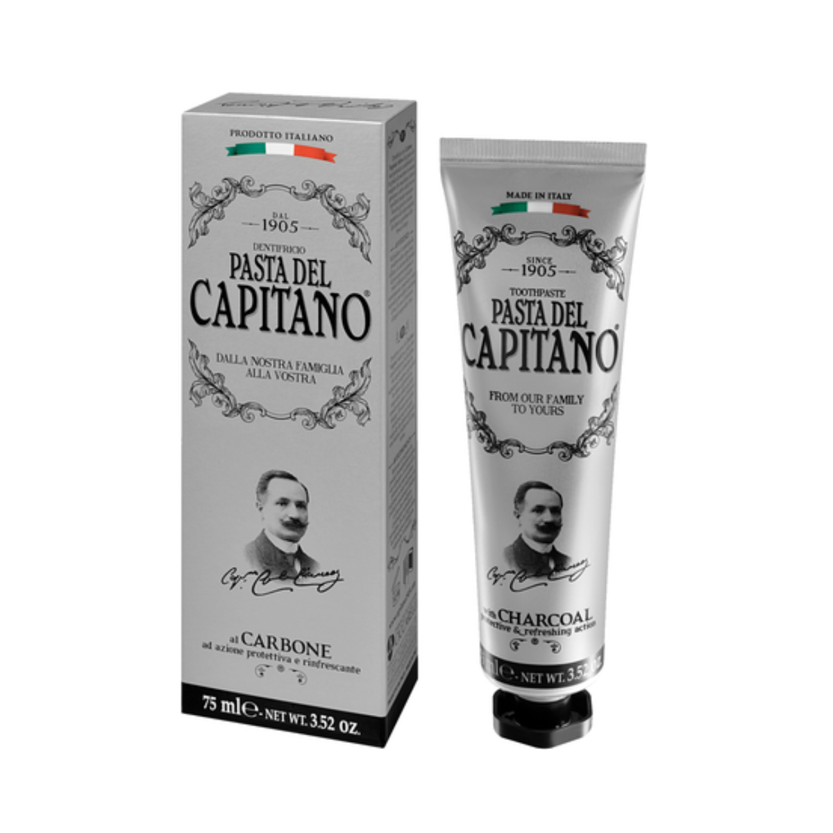 Pasta Del Capitano - Charcoal Toothpaste 75ml - Medaid International
