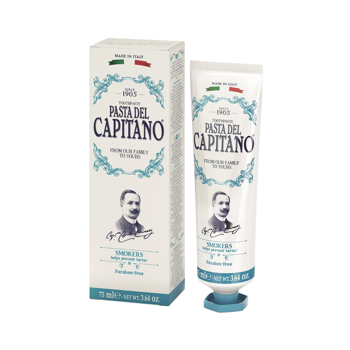 Pasta Del Capitano - Smokers Toothpaste 75ml - Medaid International