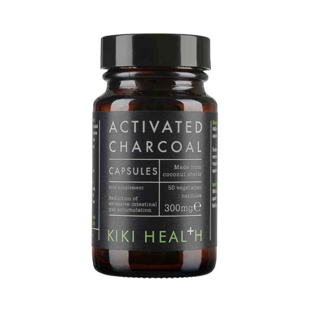 Kiki Health - Activated Charcoal 50 Vegicaps - Medaid International