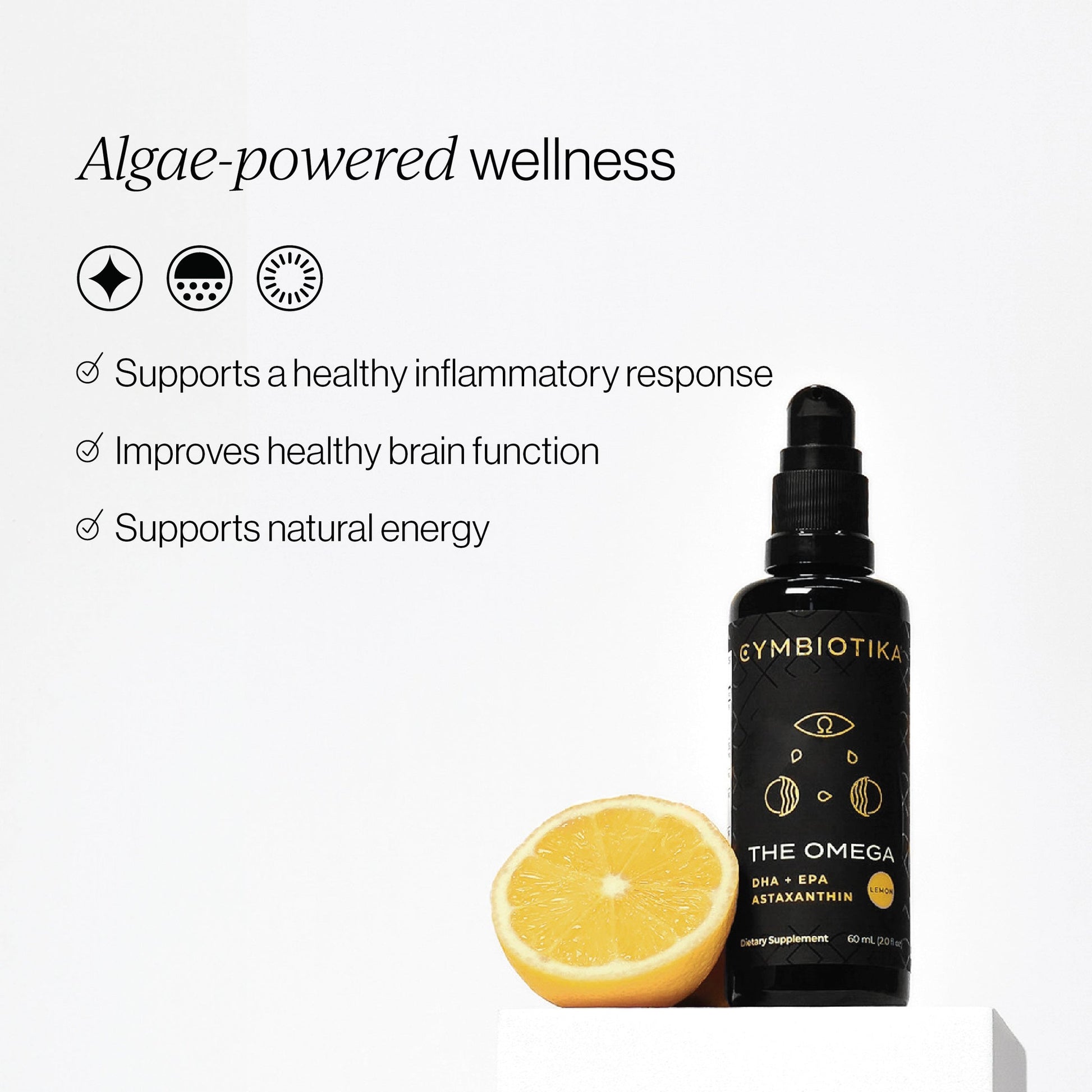 Vegan Omega 3 DHA/EPA & Astaxanthin | CYMBIOTIKA - Medaid International