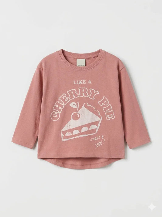 Zara Girl's Dusty Rose Printed Blouse | Zara In Lebanon