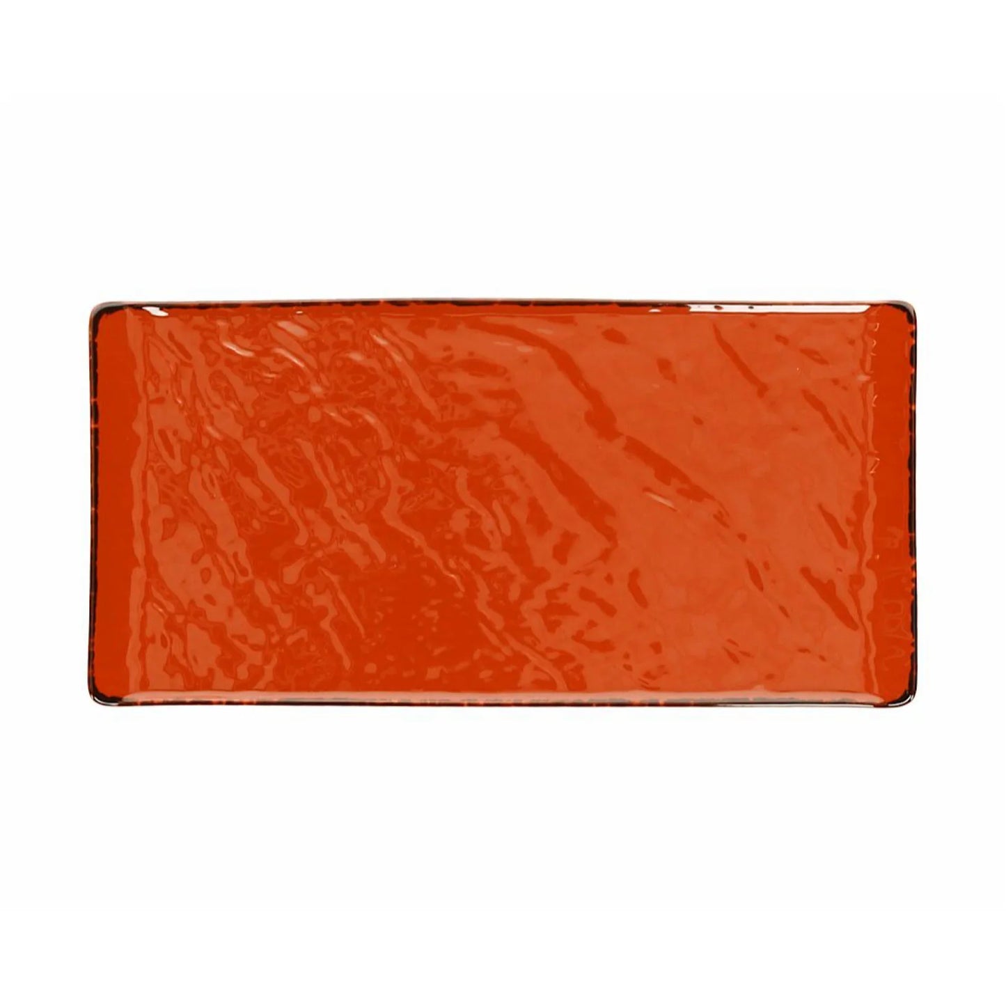 Tognana Vulcania Rect. Plate 30x15cm Orange