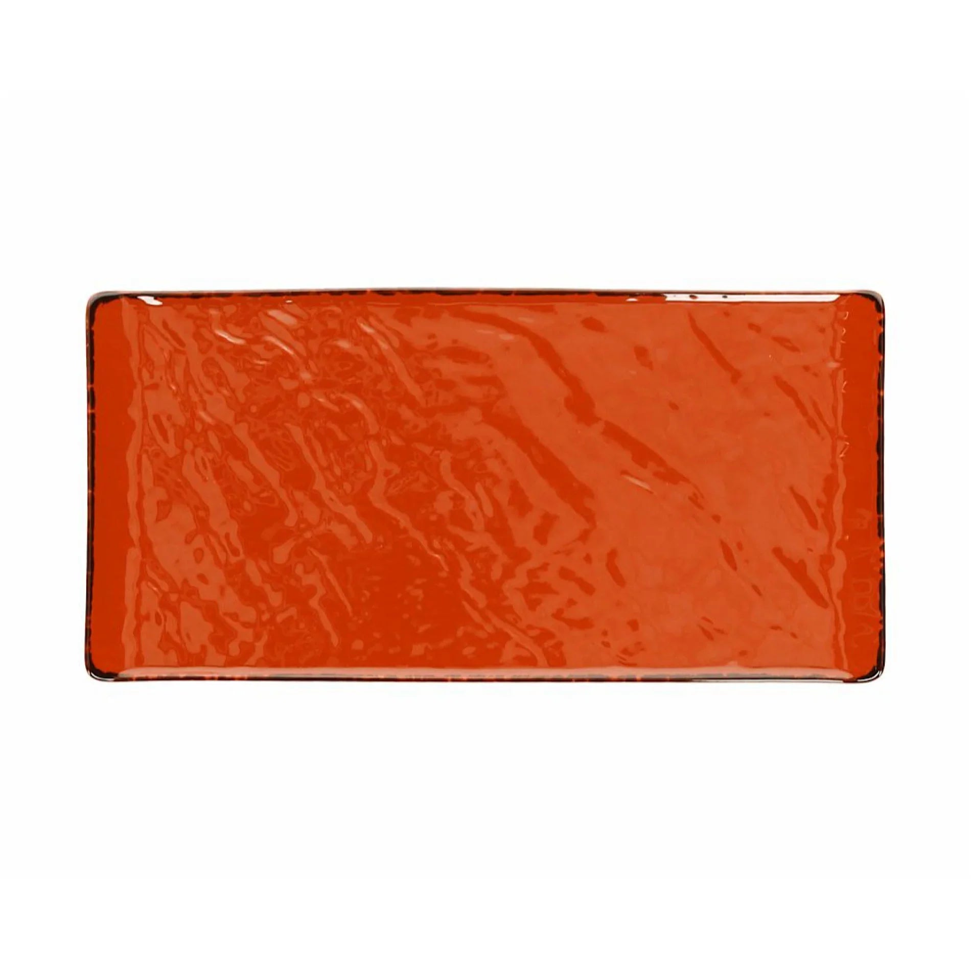 Tognana Vulcania Rect. Plate 30x15cm Orange