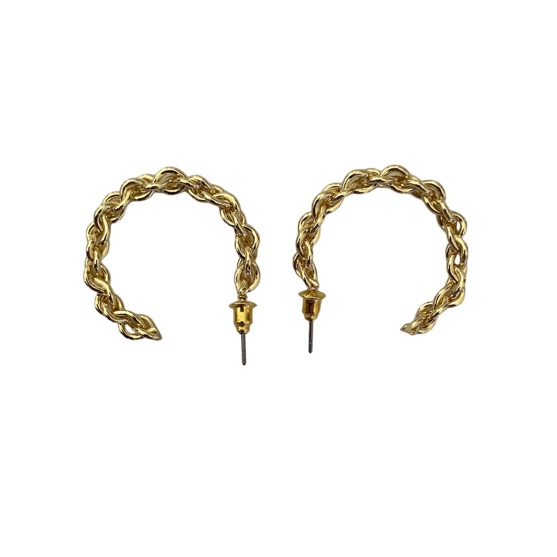 Golden chain earrings accessory #4030 - Medaid International