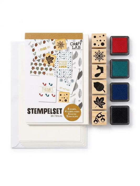 Craft Lab 20 Pieces Decorative Stamp Set | Craft Lab In Lebanon