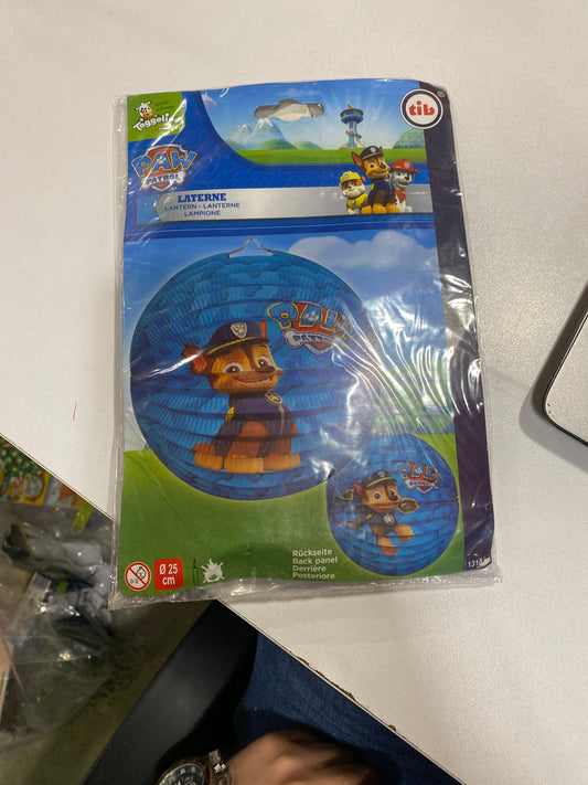 Tib Paw Patrol Kids Paper Lantern 25 cm Blue Hanging Decorative Laterne | Tib In Lebanon