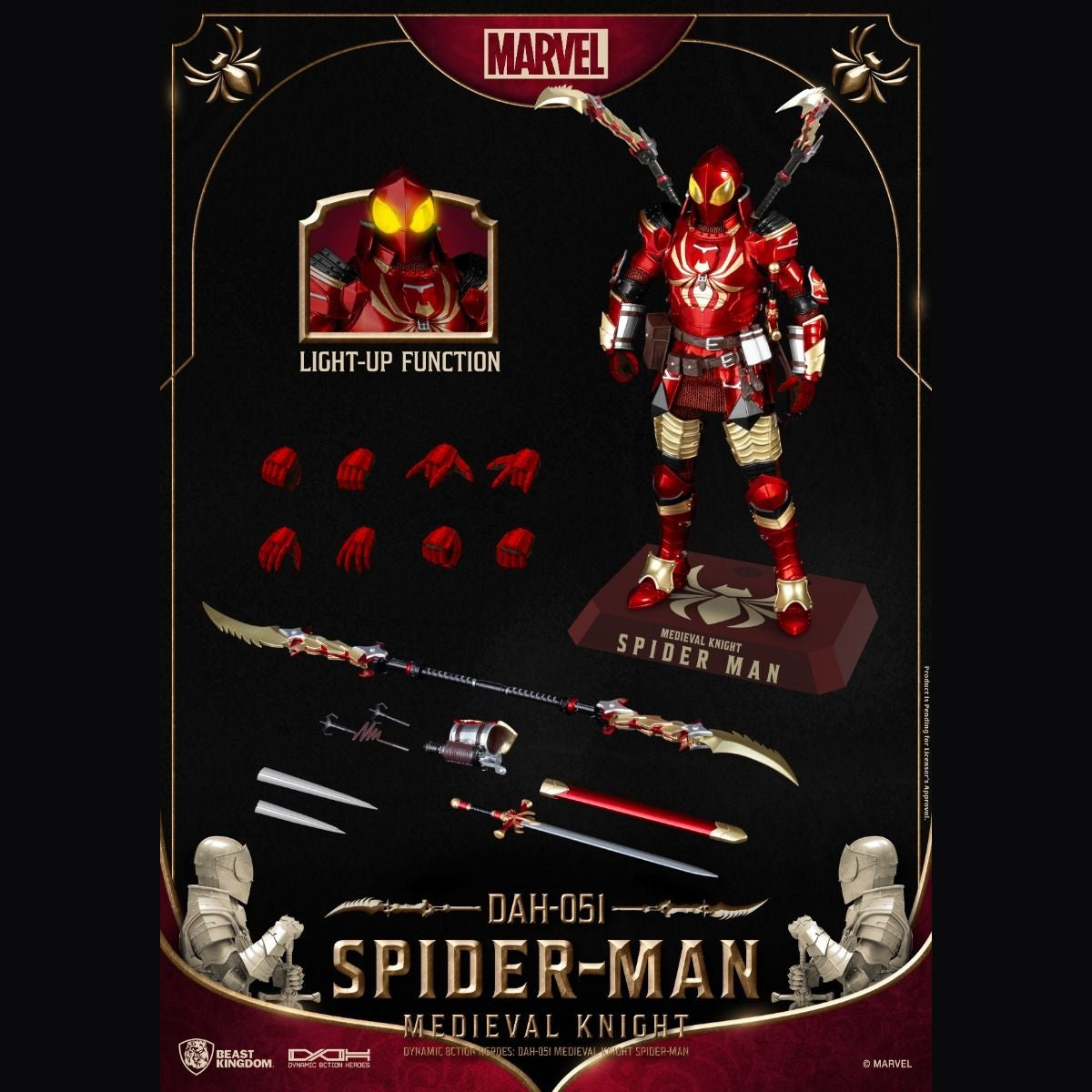 Spider-Man Medieval Knight Version DAH Action Figure by Beast Kingdom (DAH-051) - Medaid International