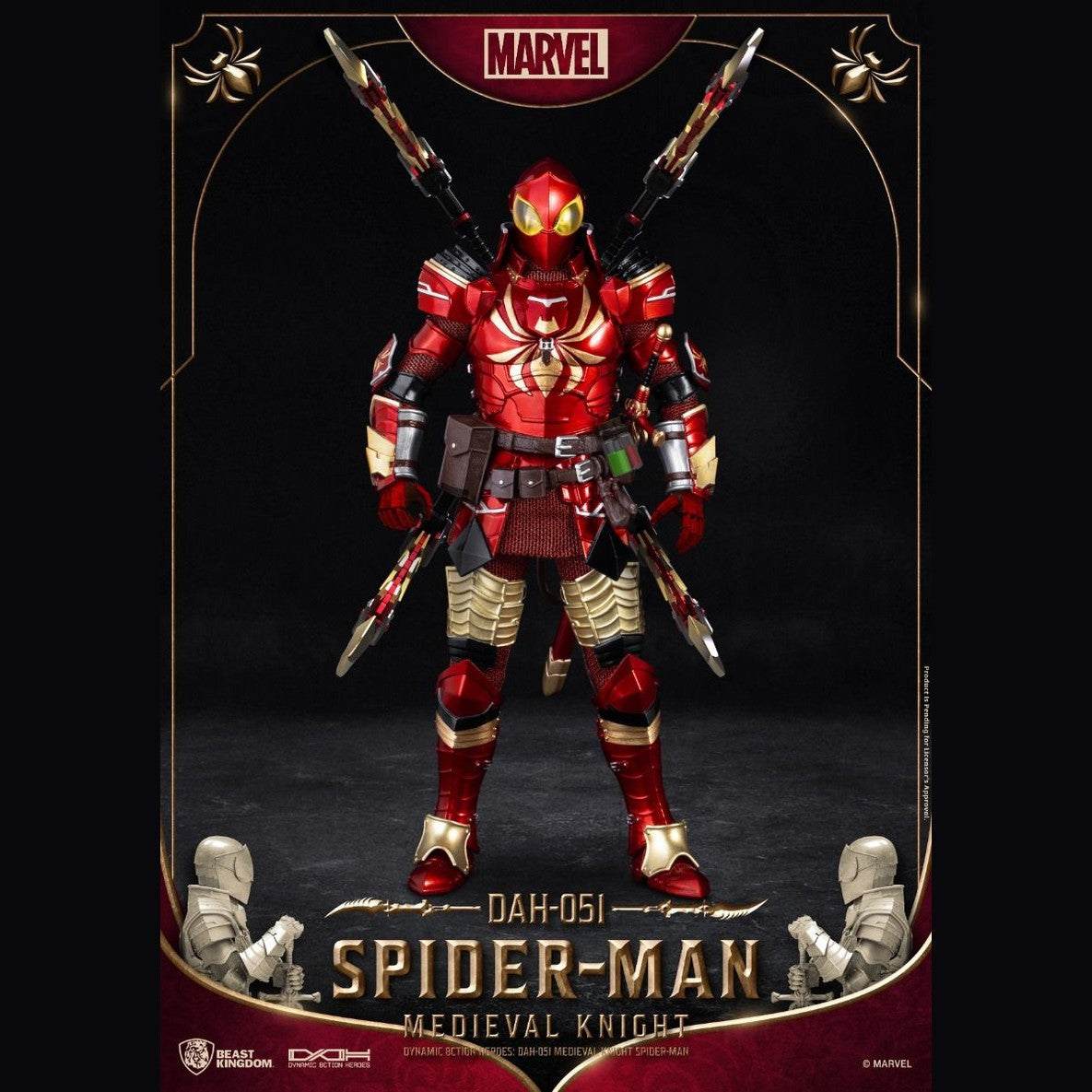 Spider-Man Medieval Knight Version DAH Action Figure by Beast Kingdom (DAH-051) - Medaid International
