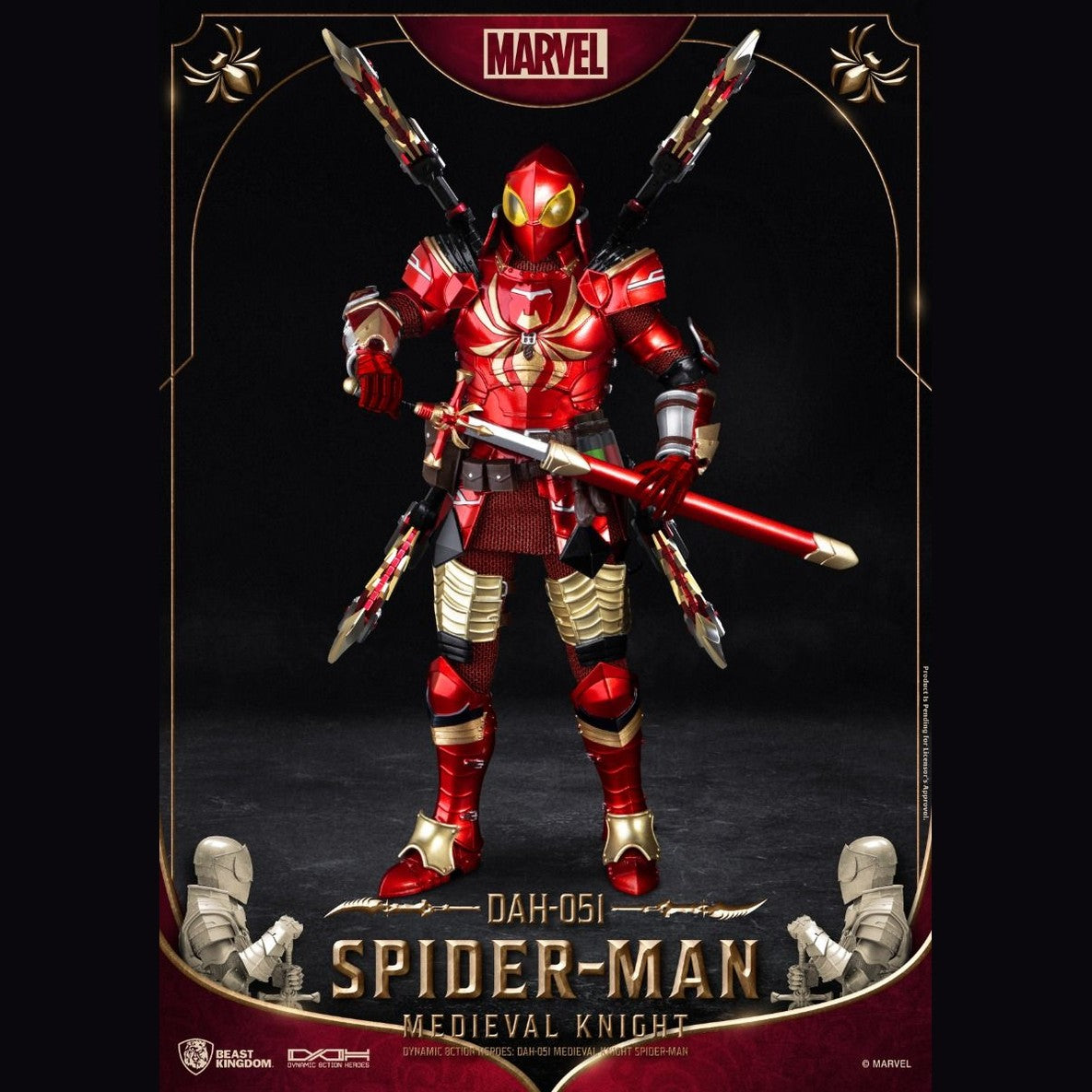 Spider-Man Medieval Knight Version DAH Action Figure by Beast Kingdom (DAH-051) - Medaid International
