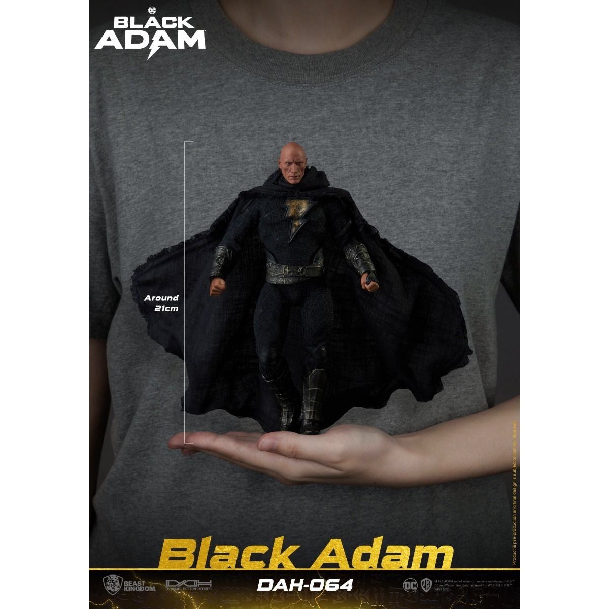 DC Comics Black Adam DAH Action Figure by Beast Kingdom (DAH-064) - Medaid International