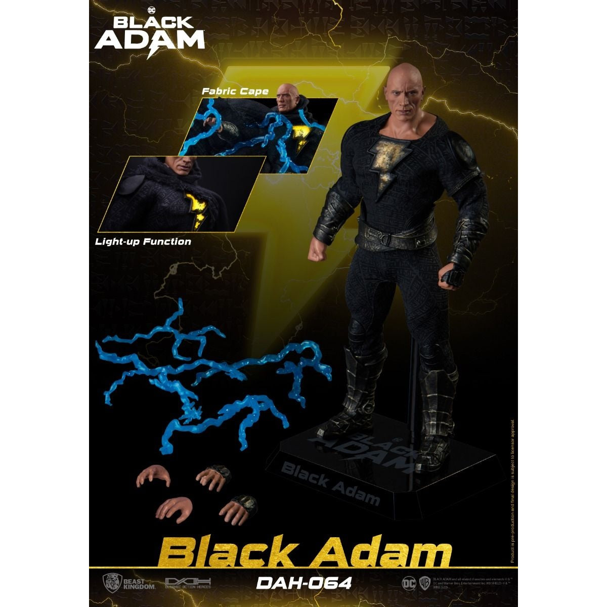 DC Comics Black Adam DAH Action Figure by Beast Kingdom (DAH-064) - Medaid International