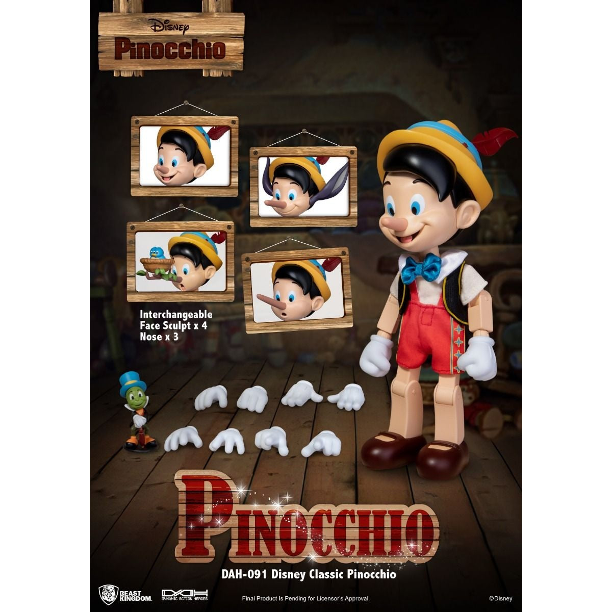 Disney Pinocchio DAH Action Figure by Beast Kingdom (DAH-091) - Medaid International