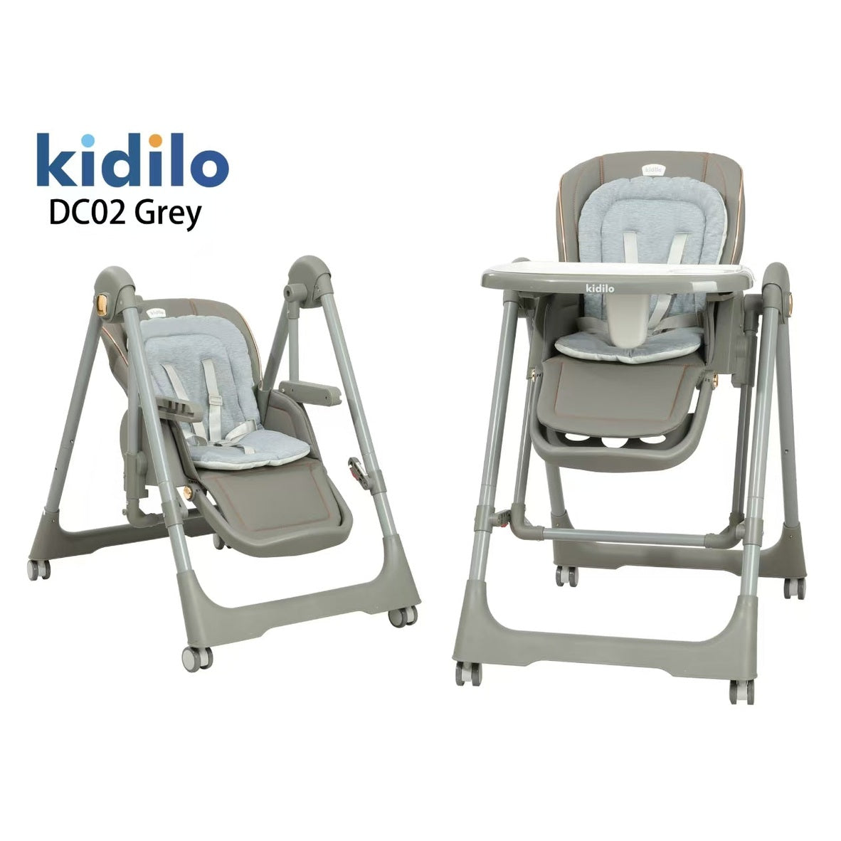 Kidilo 2 in 1 High Chair & Swing DC02
