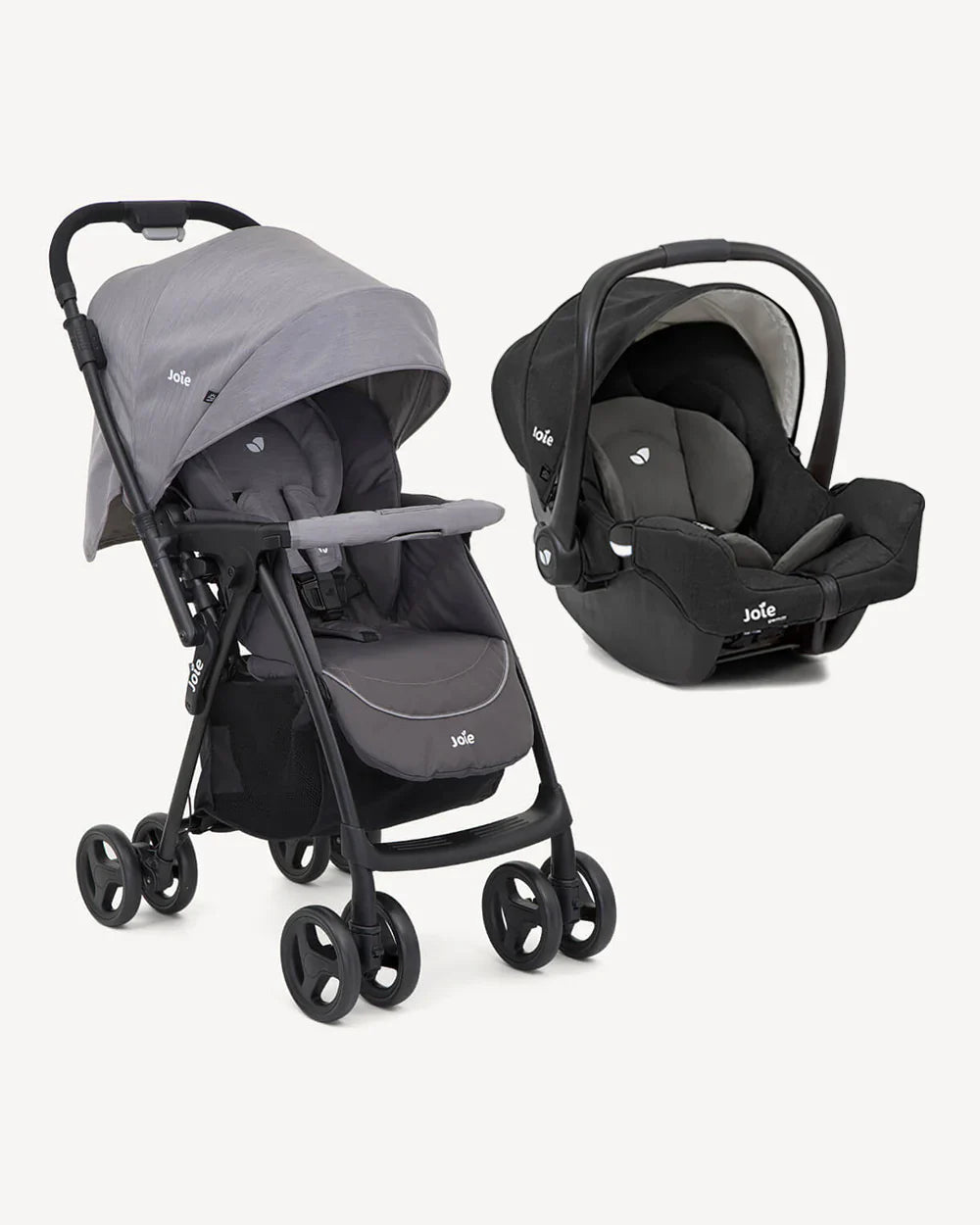 Joie - Mirus Stroller Travel System - Gemm Car Seat - Dark Pewter