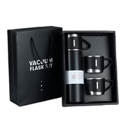 Thermos With Cups Double Wall Stainless Steel 500ml Vacuum Flask