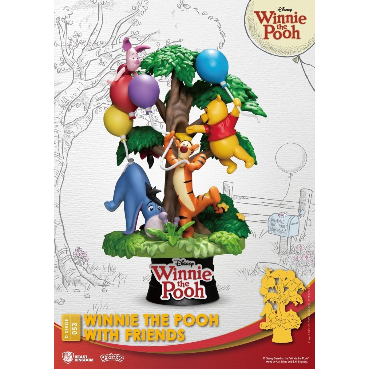 Disney Winnie the Pooh with Friends Diorama Stage-053 by Beast Kingdom - Medaid International