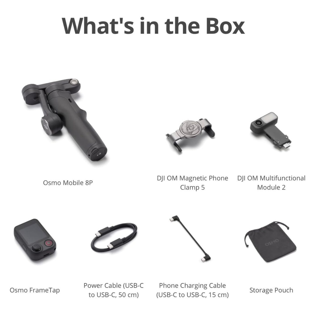 DJI Osmo Mobile 8P Gimbal Advanced Tracking Combo