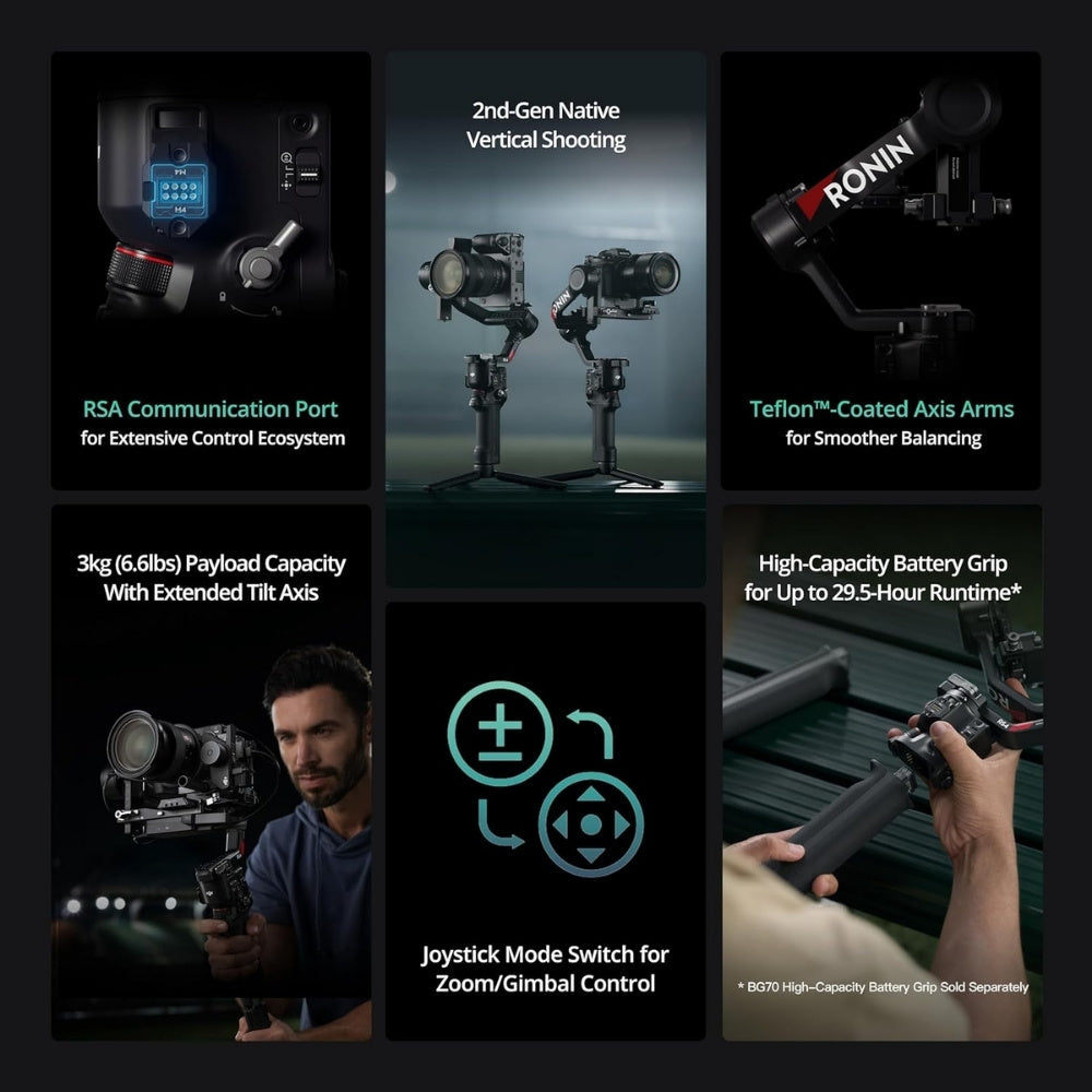 DJI RS 4 Pro Combo Camera Gimbal Stabilizer