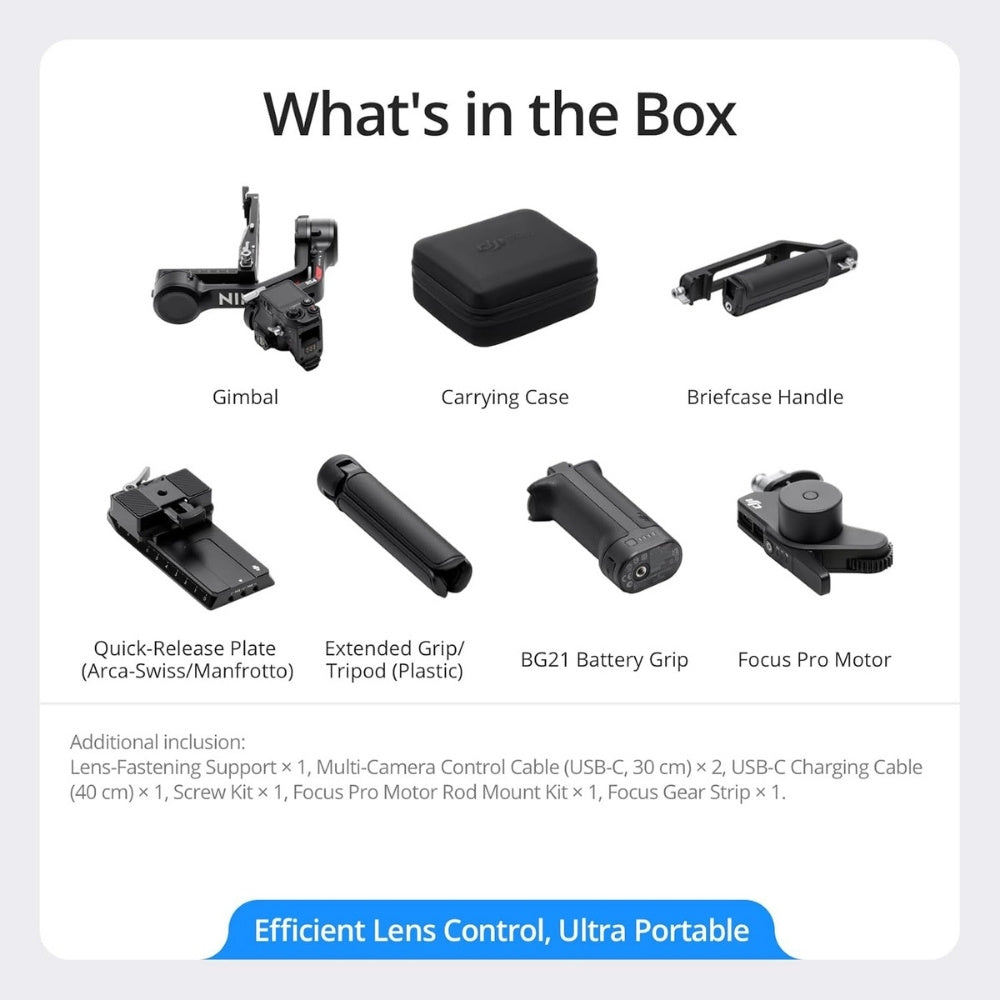 DJI RS 4 Pro Combo Camera Gimbal Stabilizer