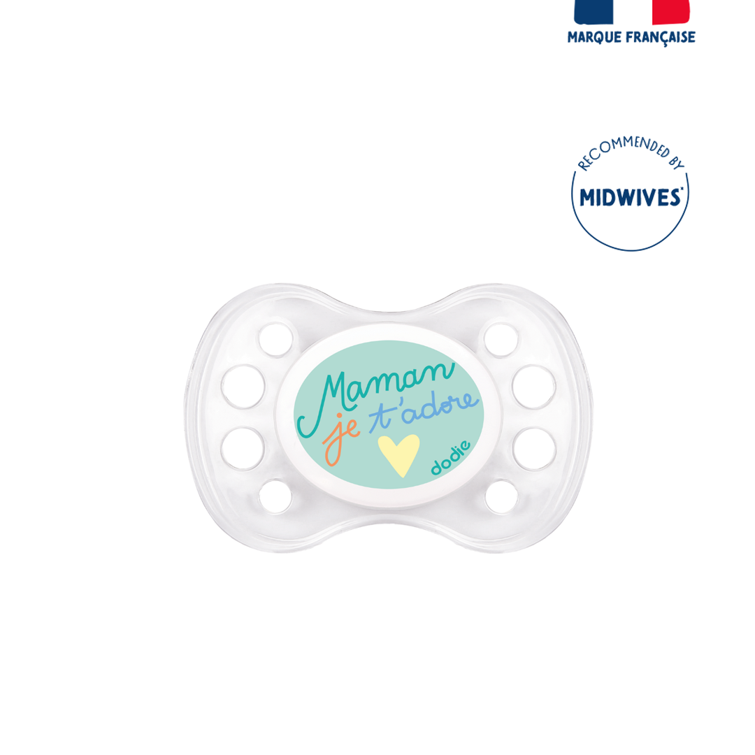 Dodie Soother 0-6 Months Duo Dear Mummy Daddy A31