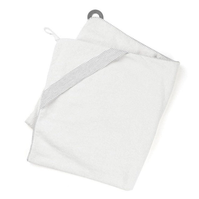Doomoo hooded towel Dry and Play, White