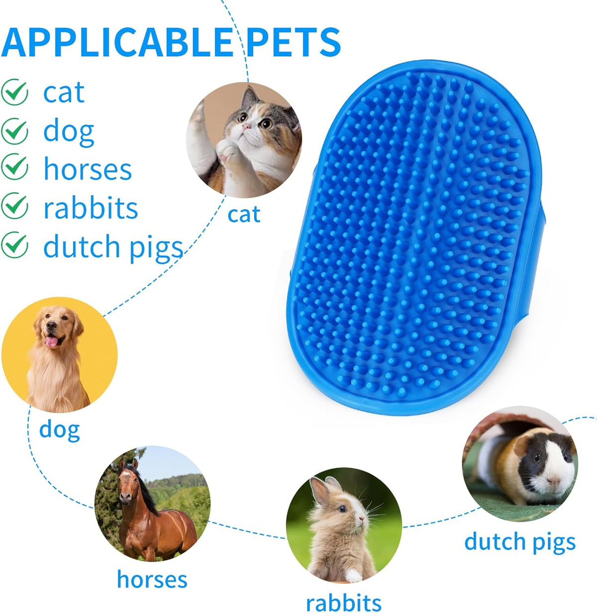 Cat /Dog Silicone Grooming Srubber DP135