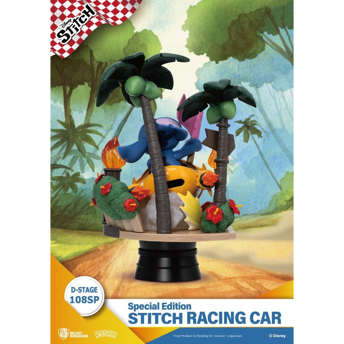 Disney Stitch Racing Car Special Edition DS-108SP By Beast Kingdom - Medaid International