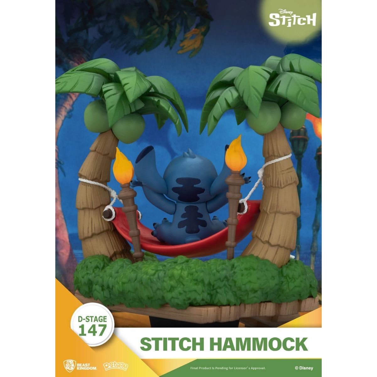 Stitch Hammock Diorama Stage DS-147 By Beast Kingdom - Medaid International