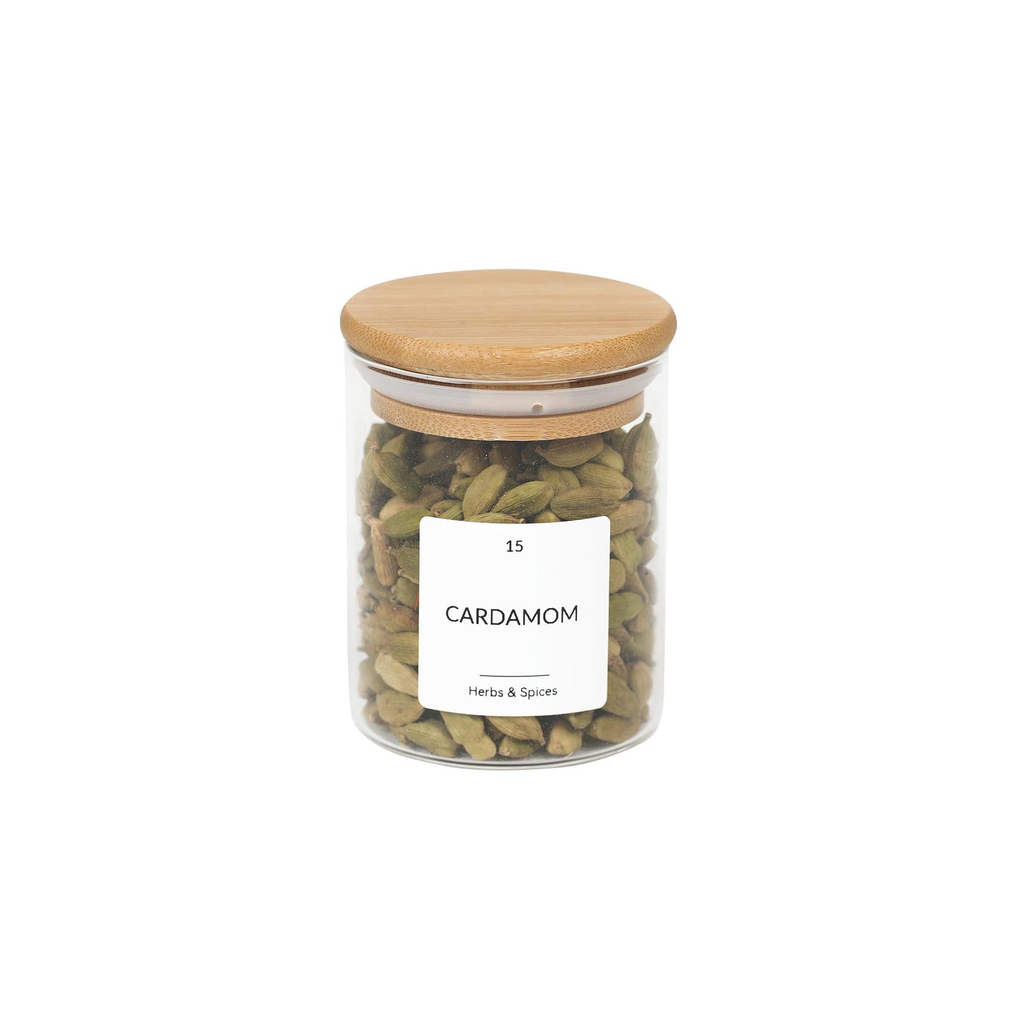 Spice Jar W/ Bamboo Lid