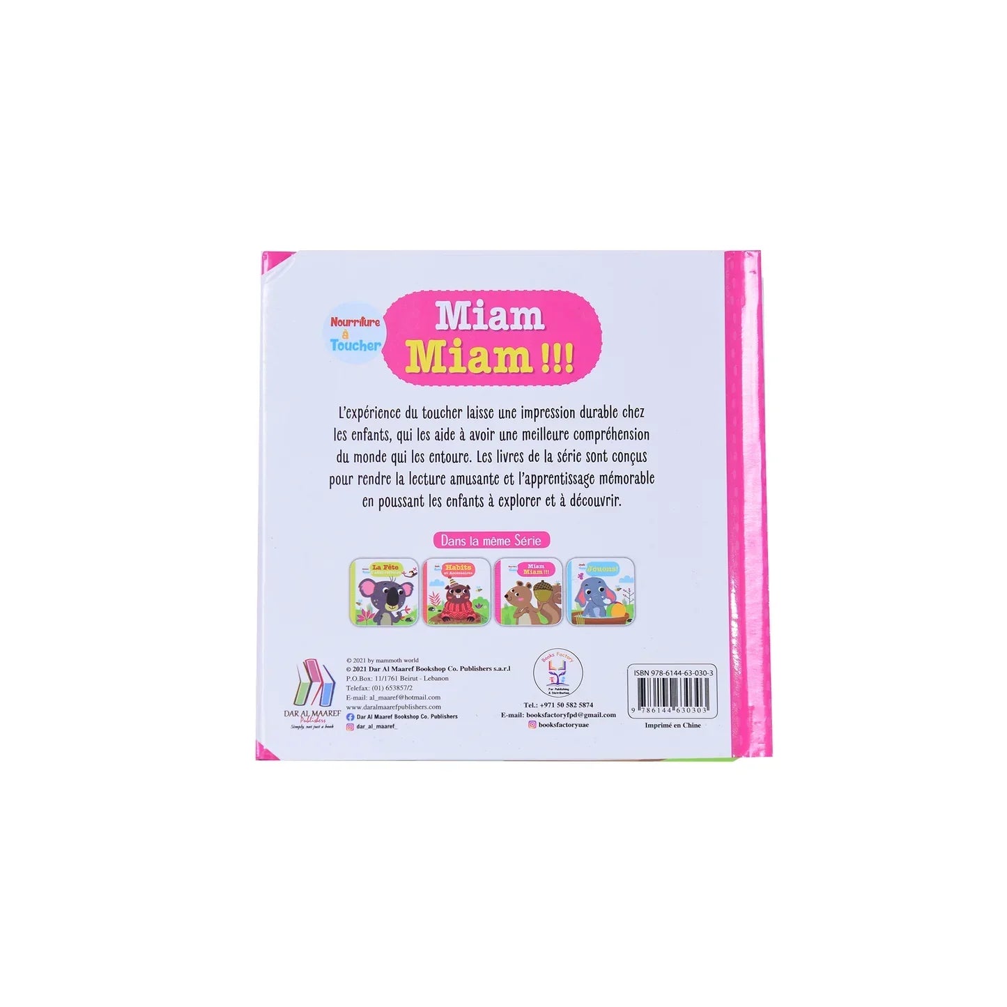 Miam Miam !!! Nourriture A Toucher Sensory Book
