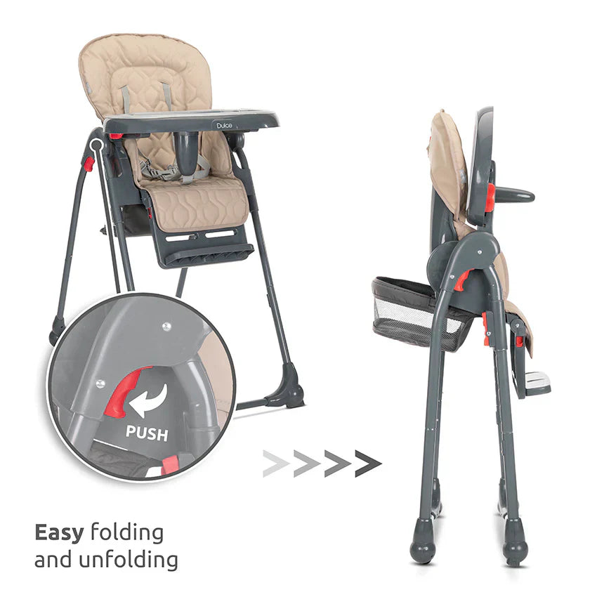 Lorelli - Feeding Chair - Dulce Grey