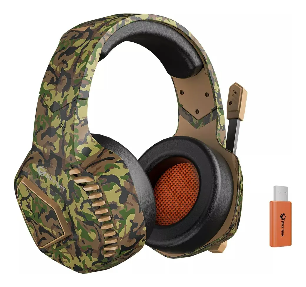 Wireless Bluetooth Gaming Headphones Meetion MTBth014 Color Jungle Green - Medaid International